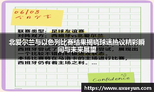 北爱尔兰与以色列比赛结果揭晓球迷热议精彩瞬间与未来展望